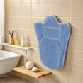 thumbnail image 2 of Silicone Foot Scrubber Mat with 3 Brush Designs - Wall Mounted Shower Scrubber for Deep Cleaning, Non- Back & Foot Massage, Butterfly Design Bath Accessory for Men & Women, 2 of 5