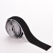 Hook and Loop Tape-Roll Self Adhesive Tape Strips Sticky Back Fastener, 2Rolls/Set 3Ft Nylon Strap Hook Loop Self Adhesive Strong Sticky Fastener Tape