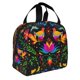 thumbnail image 2 of Easygdp Mexican Flower Traditional1 Bolsa Térmica Premium - Tela Oxford Impermeable, Gran Capacidad, Bolsillo Frontal, Unisex para Trabajo, Escuela, Actividades al Aire Libre y Picnics, 2 of 8