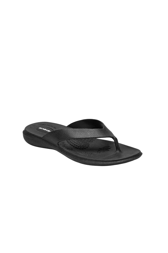 Maui Women's Flip Flops-Black-ML