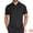 Bright Black, variant on DARING DIVA Men's Button Down Point Collar Short Sleeve Business Dress Shirt M Black