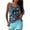 Blue, variant on Vintage Tummy Control Swimsuit for Women Athletic Tankini Tank Top with Boyshorts Two Piece Bathing Suits Modest Swimwear