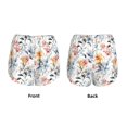 thumbnail image 5 of Lsque Lilies Flowers Printed Women's Running Shorts with Liner Pockets,Elastic Quick Dry Workout Athletic Gym Yoga Shorts,Womens High Waist Shorts-Medium, 5 of 9