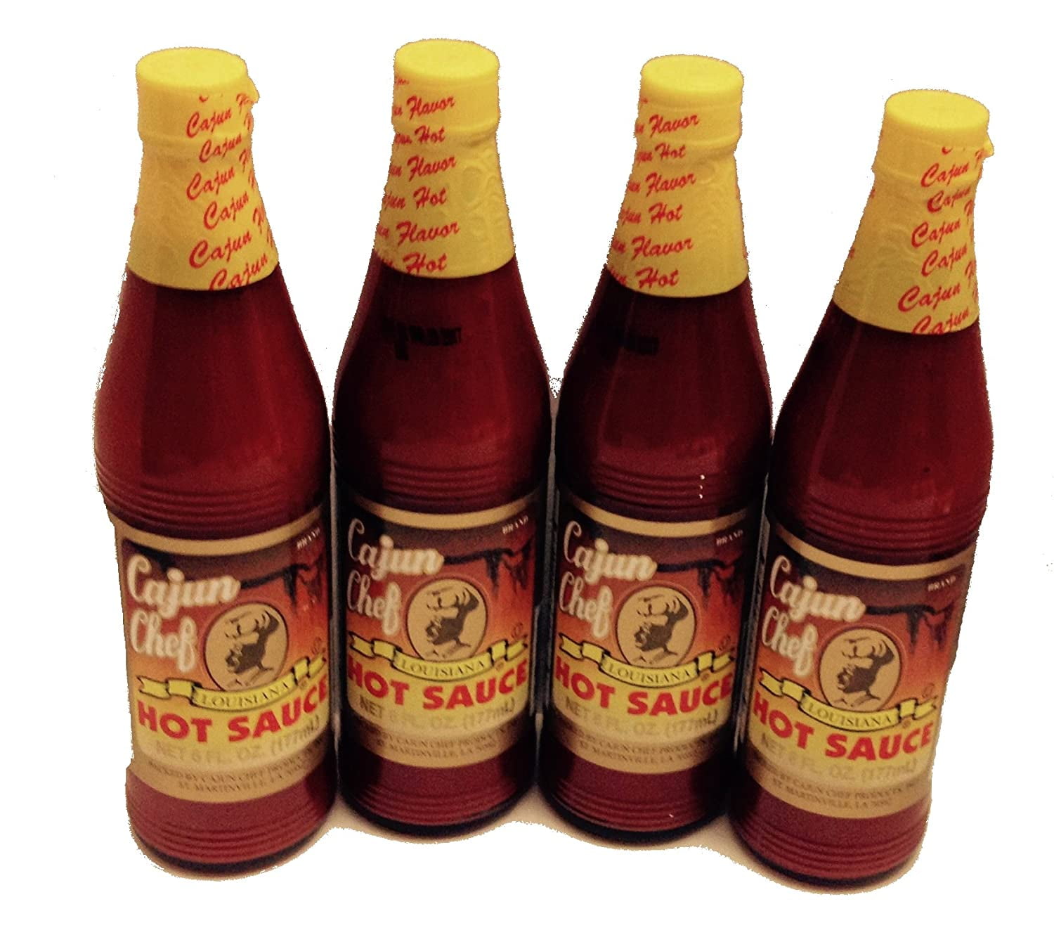 Cajun Chef Louisiana Hot Sauce 6oz (4pk) - Walmart.com