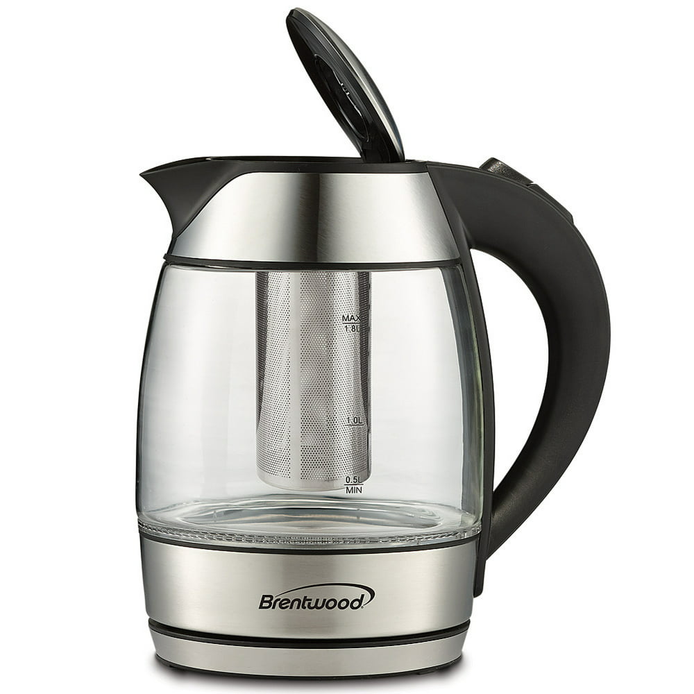 Electric Glass Kettle w/ Tea Infuser! 60 OZ Capacity w/ Boil Dry