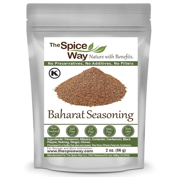 The Spice Way Baharat Seasoning - All Natural Spice Blend, Mediterranean Cuisine - 2 oz.