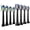 Black, variant on 8 Pack Replacement Brush Heads, Compatible with Philips Sonicare Electric Toothbrush, 4pcs Precision Clean and 4pcs Whitening Clean Brush Heads,White.