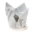 thumbnail image 3 of Panificio 1 oz Tulip Newsprint Paper Regular Baking Cup - 3" x 3" x 3 1/2" - 200 count box, 3 of 11