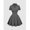Dark Grey, variant on Dark Grey Vintage Knit Dress Collared Skater Mini Dress