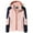Pink, variant on Women's Lightweight Rain Jacket Hooded Windproof Outdoor Top for Casual Wear
