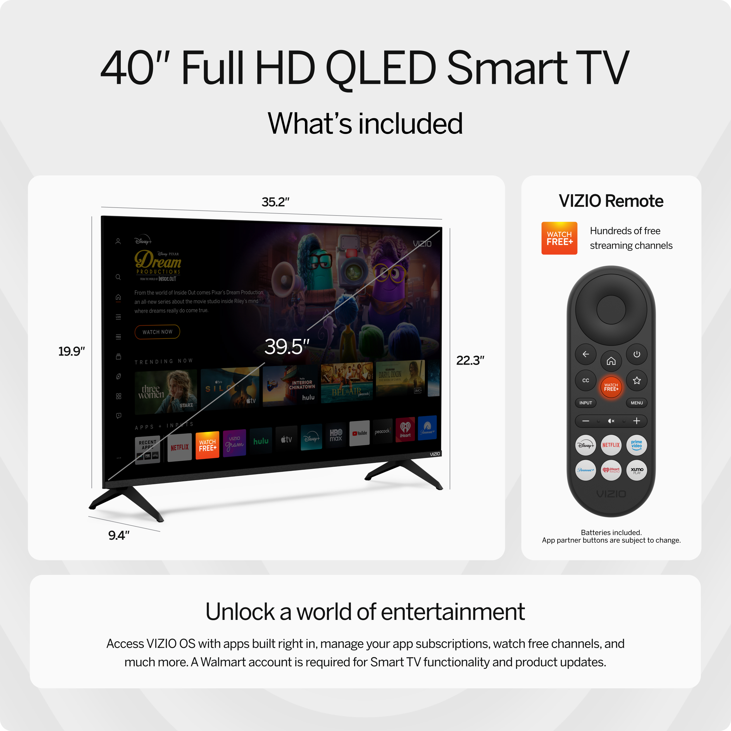 VIZIO 40" Class Quantum Full HD QLED Smart TV photo 3