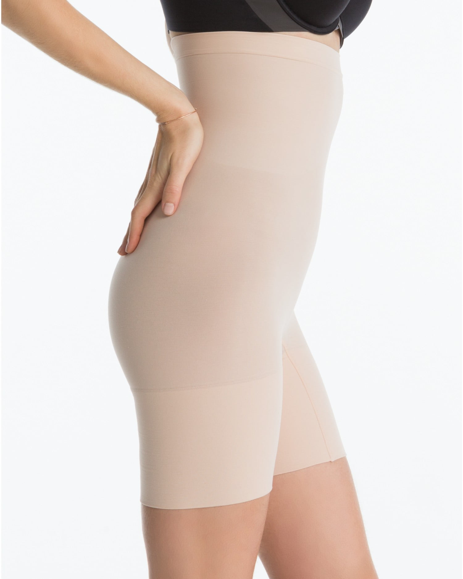 SPANX HIGHER POWER SHORT IN SOFT NUDE SZ M 