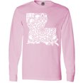thumbnail image 3 of Inktastic Louisiana Silhouette Mandala Long Sleeve T-Shirt, 3 of 5
