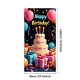 thumbnail image 3 of LUUFILx Happy Birthday Party Backdrop Banner Cake Balloon Decoration Photography Props Background Celebration Supplies, 3 of 8
