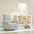 thumbnail image 3 of CHITA Power Recliner Swivel Glider Rocker Nursery Chair with USB for Living Room, Fabric in Dove, 3 of 18