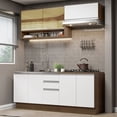 thumbnail image 2 of Cocina Integral 200cm Marrón Blanco Glamy Madesa 03, 2 of 5