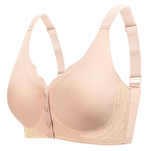 Dxzfnsa Woman's Solid Color Thin Style Ventilate Large Size Bra Without Steel Rim