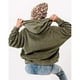 thumbnail image 4 of Sudadera de felpa para mujer, capucha con cordón, ajuste holgado, sudadera con capucha para mujer con bolsillo frontal para el trabajo, deportes diarios, 4 of 6