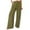 Army Green, variant on Efsteb Women's Pants Zipper Button Baggy Pants Casual Loose Comfortable Pants for Women Wide leg Pants Trousers Pants for Women Sweatpants Solid Color Trousers Army Green XXXL