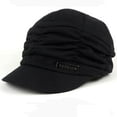 thumbnail image 2 of ruhuadgb Women Fashion Pleated Peaked Cap Hat Casual Knitted Outdoor Sports Travel Sunhat, 2 of 8