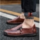 thumbnail image 2 of Xishao Hombres Casual Cuero Zip Mocasines Zapatos para Caminar de Verano Mocasines Barcos Moda Resbalón en Oxford Conducción Cómoda Xishao ropa, 2 of 2