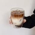 thumbnail image 3 of Double Wall Latte Macchiato Glasses, 180°C Dishwasher Safe Borosilicate Glass for Iced Coffee & Matcha, 3 of 10