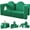 Green, variant on Linor 10PCS Modular Kids Play Couch, Kids Couch with Climbing Slope, Toddler Couch for Playing, Creating, Sleeping, Indoor Kids Sofa for Boys and Girls, Pink