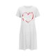 thumbnail image 4 of Camisón corto de mujer, vestido de largo medio con estampado de moda, camisón corto extragrande de mujer, camisón de manga corta con estampado de pecho a la moda, camisón de mujer, 4 of 5