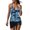 Blue, variant on Sexy Tankini Swimsuits with Skirt 2 Piece Swimwear Floral Print Bathing Suits for Women