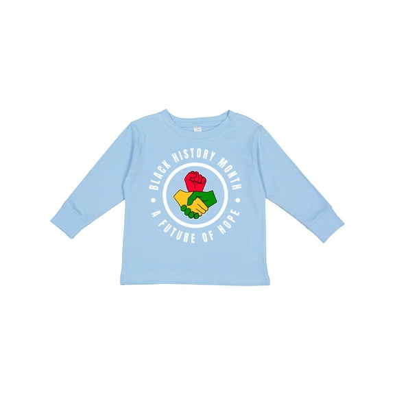 Inktastic Black History Month a Future of Hope Boys or Girls Long Sleeve Toddler T-Shirt
