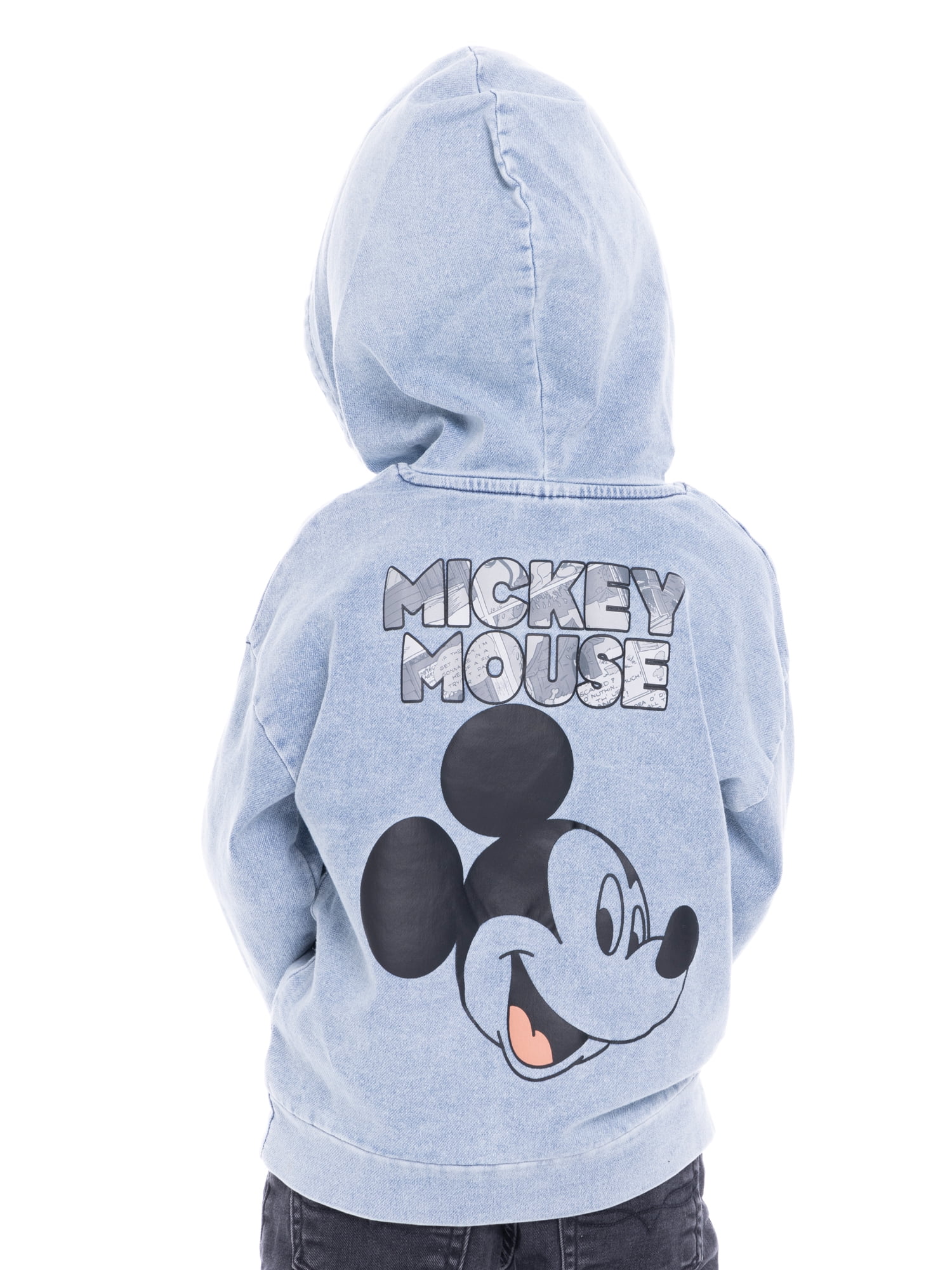 Mickey Mouse Toddler Boys Mineral Washed Graphic Hoodie, Sizes 12M-5T