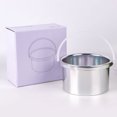 thumbnail image 3 of 2 pcs Hair Removal Wax Melting Machine Replacement Pots Wax Warmer Inner Pan Metal Container, 3 of 8
