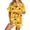 R214-Yellow, variant on RMGVDSD Womens Pajama Sets Halloween Print Pajamas Shorts Set, 2 Piece Short Sleeve Button Down Loungewear Relaxed Fit Sleepwear Nightwear