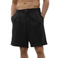 thumbnail image 3 of Bcfgryg Male Summer Casual Solid Short Pant Button Short Trouser Pant Pocket Short Fashion Short Men's Straight Leg Casual Pants, 3 of 5
