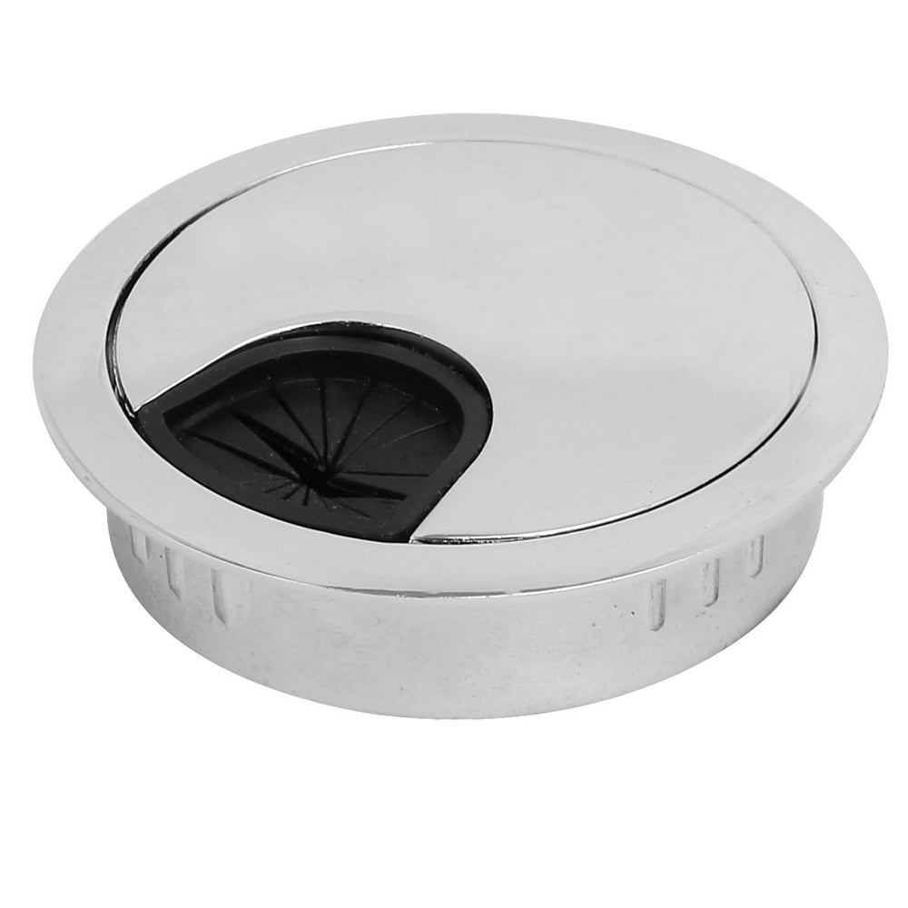 Unique Bargains Stainless Steel Desktop Computer Table Grommet Cable