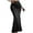 Black, variant on Aueoeo Women Pencil Skirt Elastic High Waist Wrap Maxi Skirts Sequin dress Ruffled Hem Night Out Party Bodycon Skirt Black L