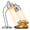 Silver, variant on Ktaxon Food Heat Lamp, 2-Head Adjustable Warming Light 250W Silver
