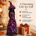 thumbnail image 2 of Enchanted Autumn Witch Figurine Magical Fall Witch Statue Resin Harvest Witch Sculpture for Indoor Halloween Home Display, 2 of 5