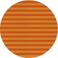 thumbnail image 1 of Ahgly Company Indoor Round Patterned Neon Orange Area Rugs, 3' Round, 1 of 6