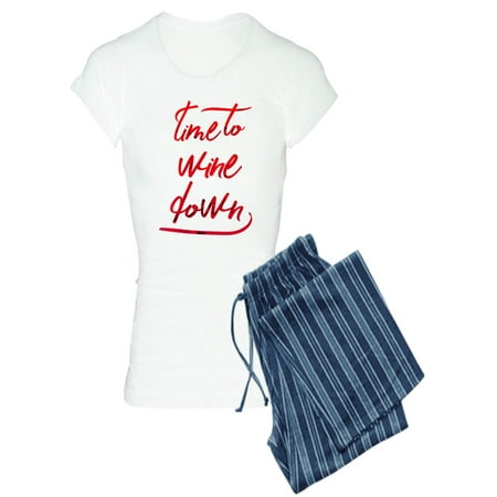 

CafePress - Time To Wine Down - Women s Light Pajamas
