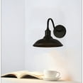 thumbnail image 4 of FSLiving Rechargeable Battery Run Low-Volt Safe LED Remote Control No Cord Black Lamp Body & Shade Wall Lighting Vintage Design for Kitchen Corner Bedsides Entrance,Bulb Included - 2 Pack, 4 of 6