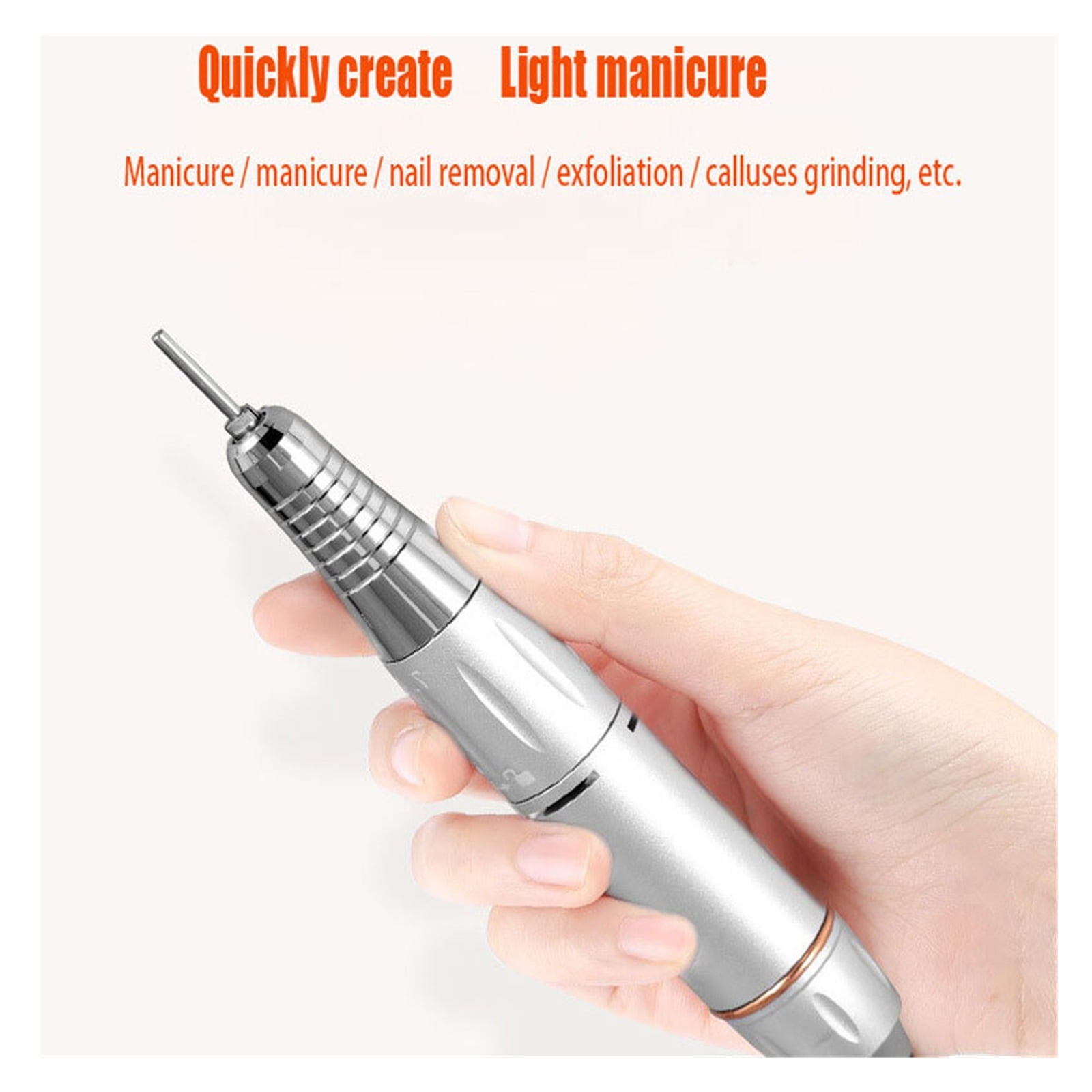 35000 RPM Electric Nail Drill Machine, Portable Pedicure Nail Polisher, Grinding Device Nail Tool ,Low Noise
