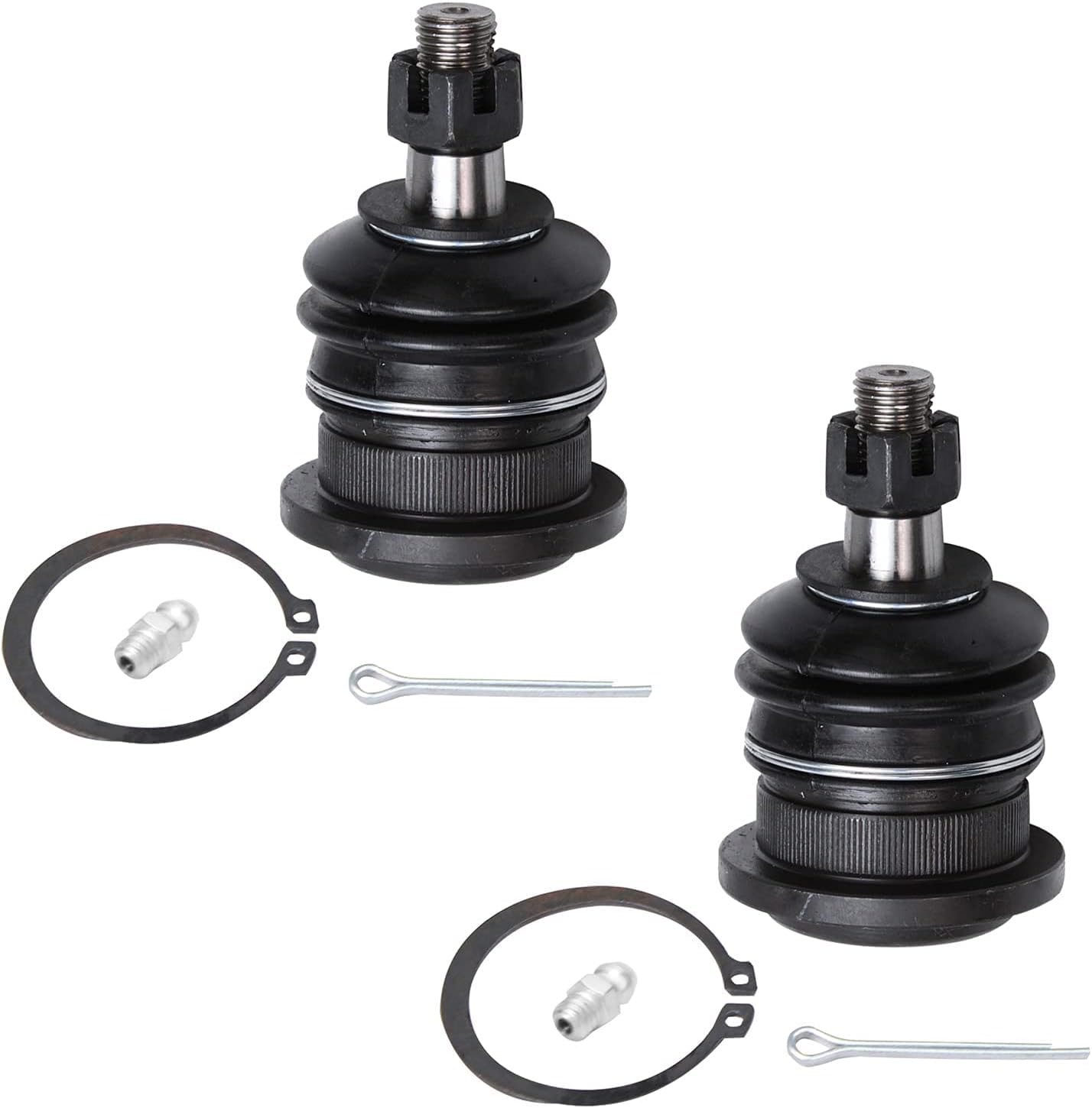 Detroit Axle 12-Piece Front Suspension Kit – Ball Joints, Tie Rods, Sway Bar Links For Toyota Tundra/Sequoia