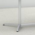 thumbnail image 3 of Bush Business Furniture 72W x 36D Boat Shaped Conference Table with Metal Base in Storm Gray, 3 of 6