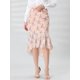 thumbnail image 2 of INSPIRE CHIC Falda De Cola De Pez De Gasa Con Dobladillo Con Volantes Y Cintura Elástica Floral Para Mujer Rosa L, 2 of 6