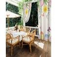 thumbnail image 5 of nqOlkjepod Outdoor Curtains for Patio Waterproof, Pink Tulip Flower Easter Outdoor Privacy Panels Grommet, Pastoral Spring Floral Blackout Outside Curtains for Porch/Cabana/Pergola 54"x108", 1 Panel, 5 of 8