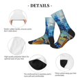 thumbnail image 4 of Rocae Mountain Blue Flowers Vase for Adult Socks Casual Athletic Stretchy Loose Socks for Women Men Non-Slip Middle Tube Socks, 4 of 7