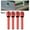 red, variant on Silver-Exacpilles Car Security Door Lock, Truck Interior Lock Button, Ribbed Pins for All Cars, Trucks, SUVs, Trailers, 4 Pieces