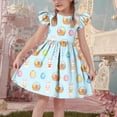 thumbnail image 5 of NAISIBABY Dresses for Girls, Cute Prints Summer Casual Ruffles Sleeve Kids Flowy Play Dress Mint Green Size 7-8, 5 of 7