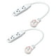 thumbnail image 1 of Cable de alimentación DEWENWILS, enchufe plano giratorio 360° de 30 cm, 3 salidas, 1 of 7